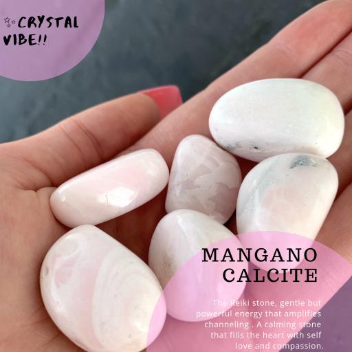 Mangano Calcite Large Tumbled Stone