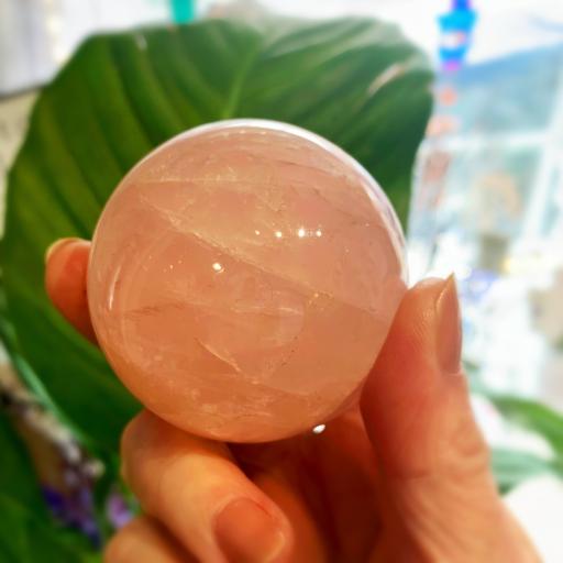 Rose Quartz Crystal Sphere 55mm
