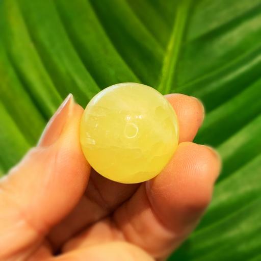 Lemon Calcite Polished Mini Sphere